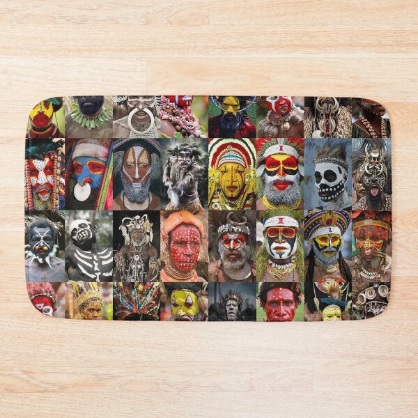Item preview, Papua New Guinea Painted Faces designed and sold by Montage-Madness.