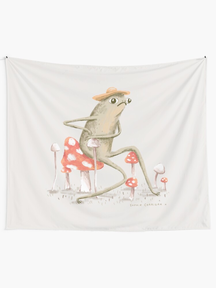 Alternate view of Awkward Toad Tapestry