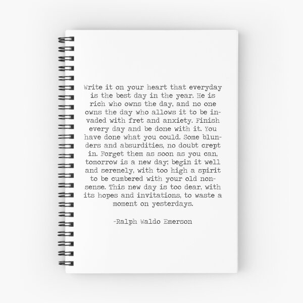 Item preview, "Write it on your heart"  Ralph Waldo Emerson Quote. designed and sold by SummerSoulCo.