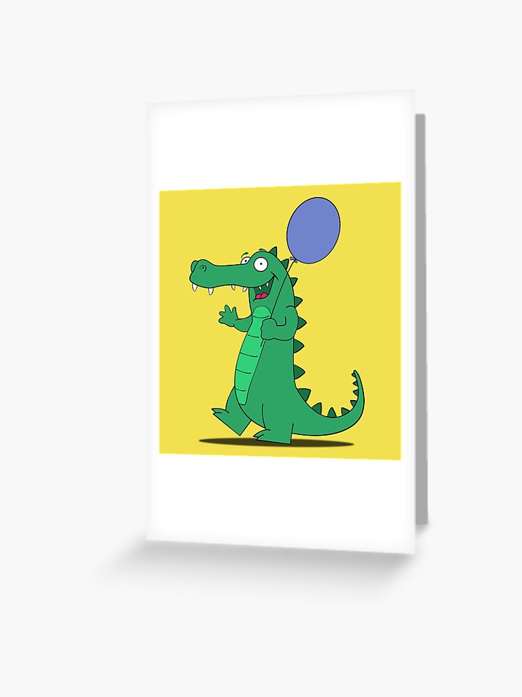 Tarjetas de felicitación «Divertido diseño de cocodrilo para niños» de  JPColemonts | Redbubble