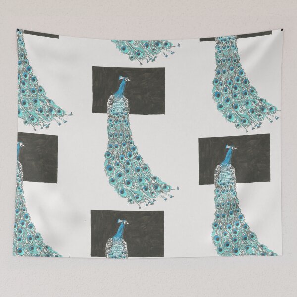 Item preview, Peacock at the window designed and sold by Crea-RiBo.
