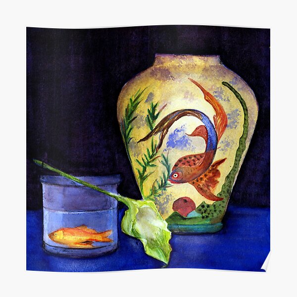 still life with fish Poster