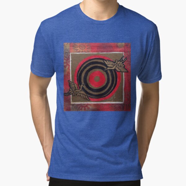 Flying Cranes Tri-blend T-Shirt