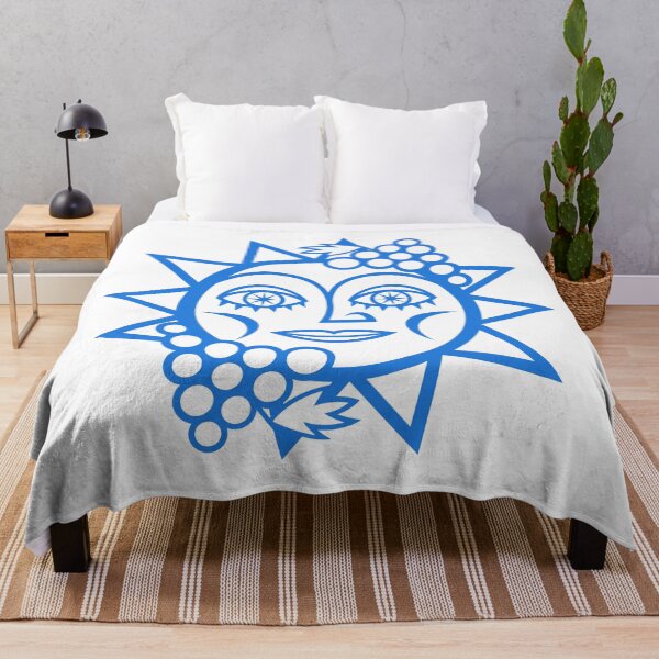 Item preview, Original Sun with Farm Harvest Vineyard Grapes Design for Wine Lovers (royal blue) designed and sold by wariana.