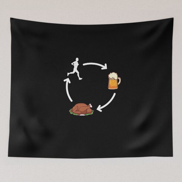 Item preview, Run Beer Turkey Repeat designed and sold by teweshirt.