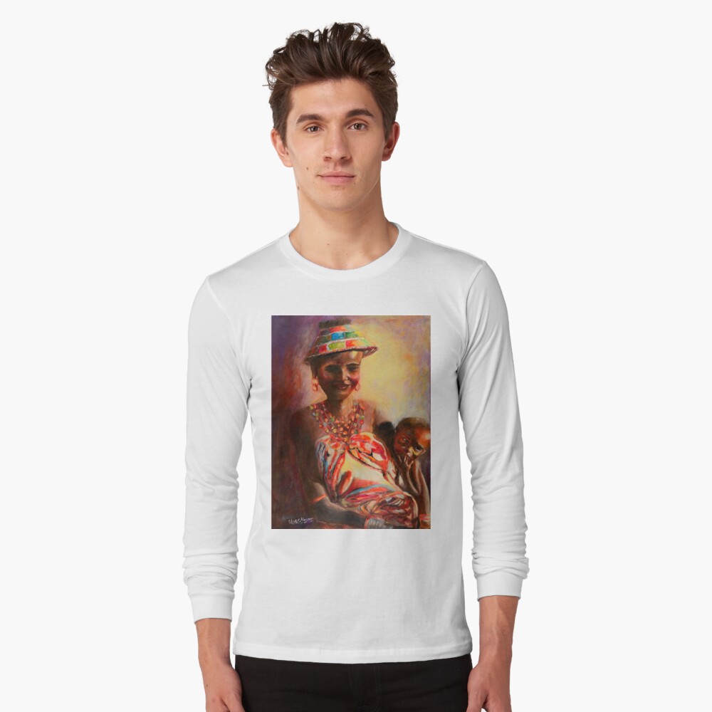 African Mother and Child Long Sleeve T-Shirt