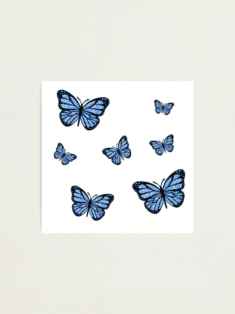 Assorted Small Butterflies - White