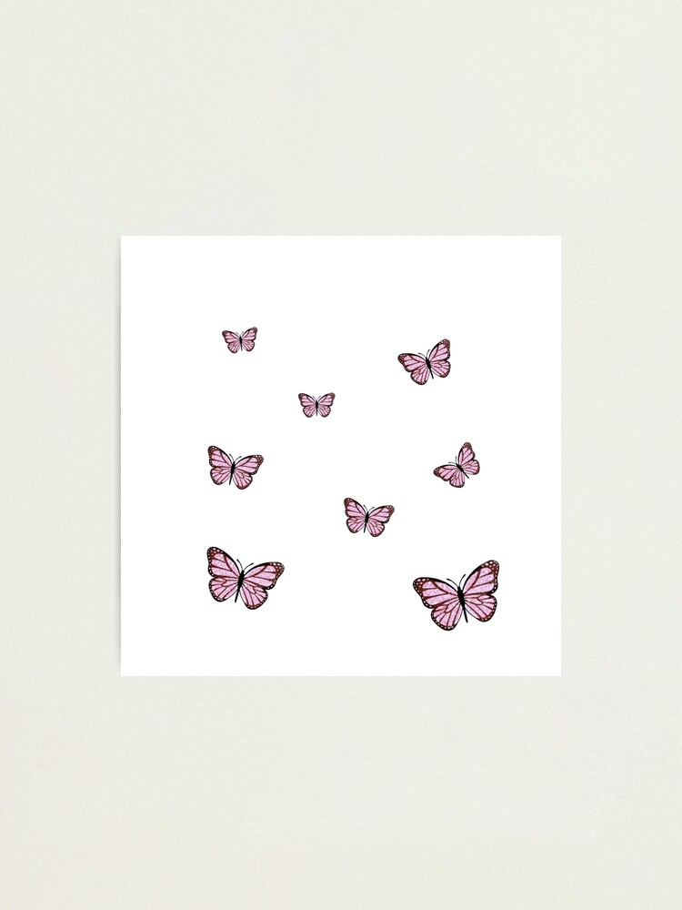 Assorted Small Butterflies - White