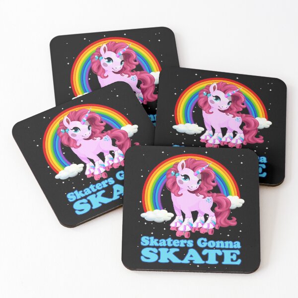Item preview, 70s 80s Roller Girl Skaters Gonna Skate Unicorn Gift designed and sold by grendelfly73.