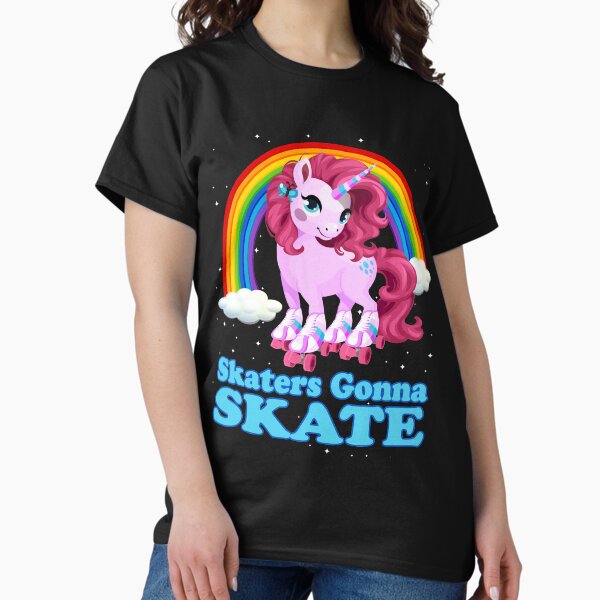 Item preview, 70s 80s Roller Girl Skaters Gonna Skate Unicorn Gift designed and sold by grendelfly73.