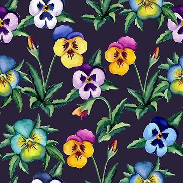 Vorschaubild zum Design Stiefmütterchen violettes Muster von JuliaBadeeva