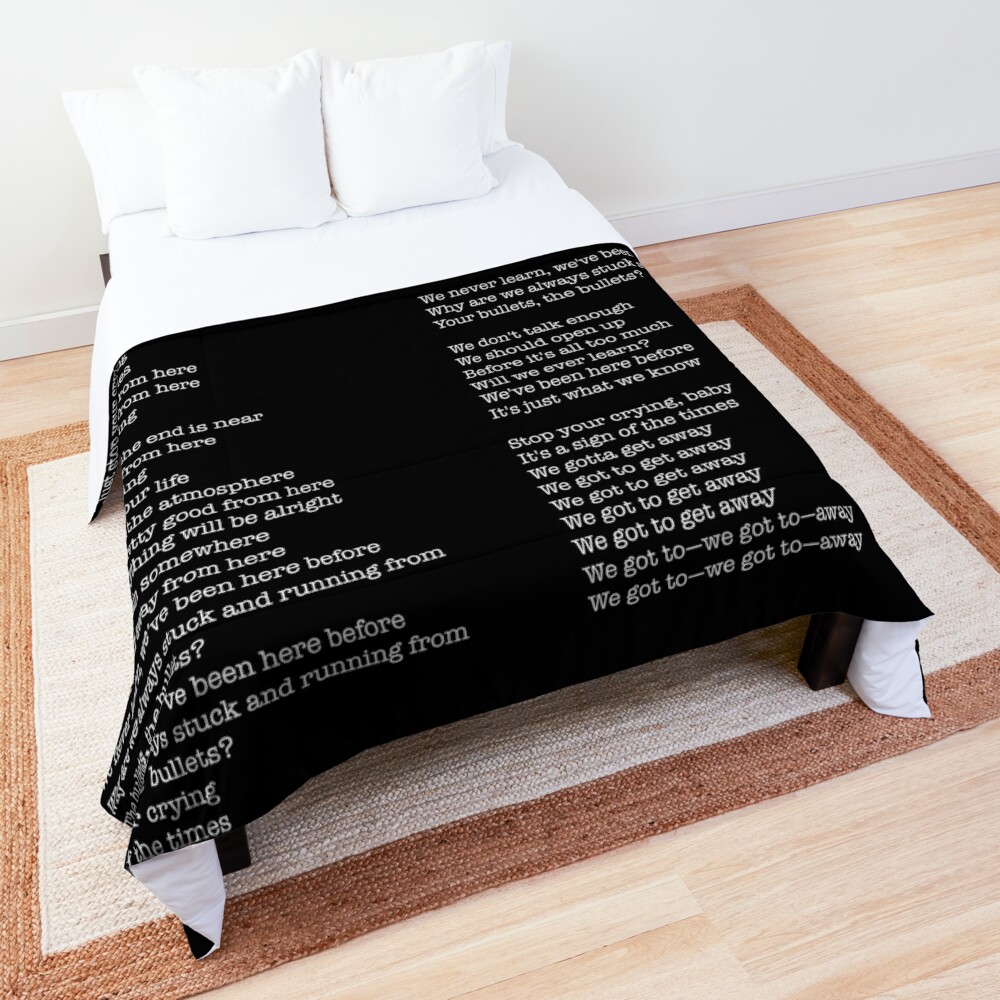 sign of the times bed sheets