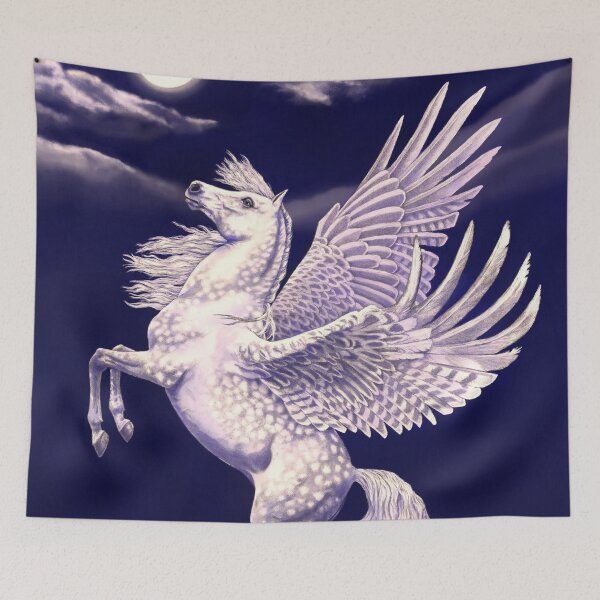 Item preview, Moon Pegasus - a tinge of pink designed and sold by HandsonHart.