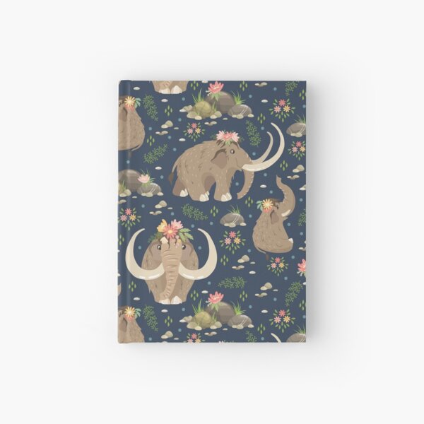 Cute mammoths Hardcover Journal