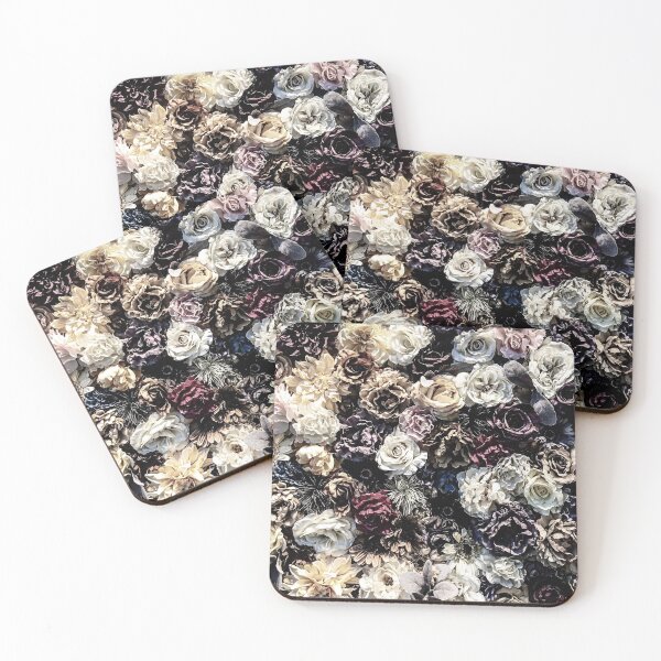 Item preview, Pared de flores // Fondo de acento floral vintage desaturado Jaw Decoración que cae designed and sold by AWYEZZA.