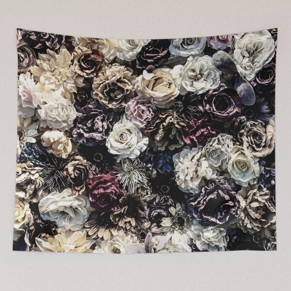 Item preview, Flower Wall // Desaturated Vintage Floral Accent Background Jaw Dropping Decoration designed and sold by AWYEZZA.