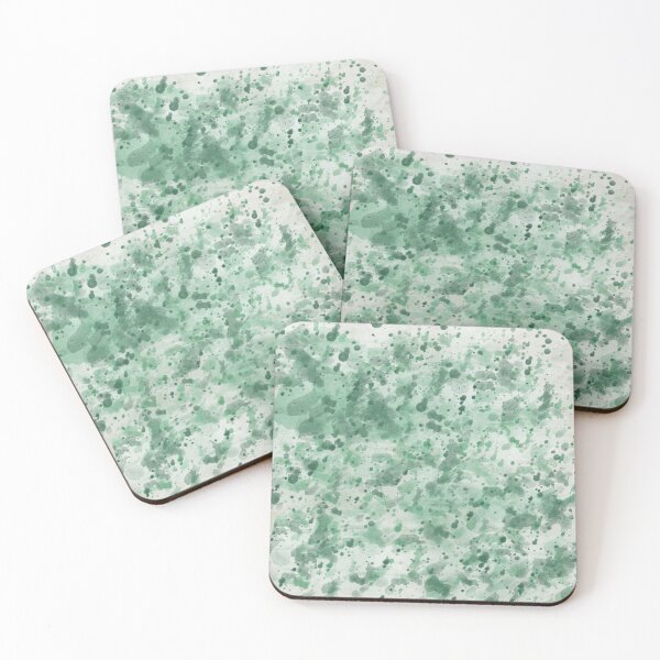 Item preview, Green watercolour splat  designed and sold by chubbyberry.