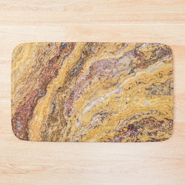 Item preview, Melting Mustard Rock // Red Accent Natural Earth Textured Unique Cool Accent Decoration designed and sold by AWYEZZA.