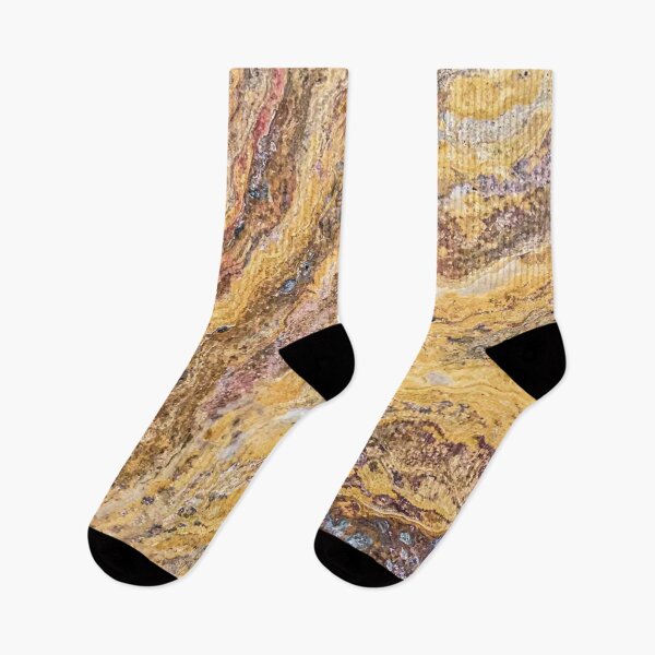 Item preview, Melting Mustard Rock // Red Accent Natural Earth Textured Unique Cool Accent Decoration designed and sold by AWYEZZA.