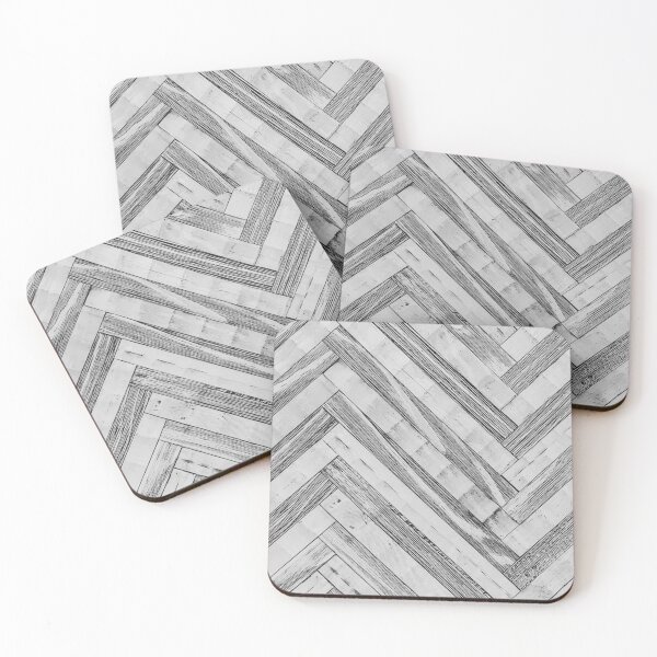 Item preview, Vintage Diagonal Design //Black and White Wood Accent Decoration Hand Scraped Design designed and sold by AWYEZZA.