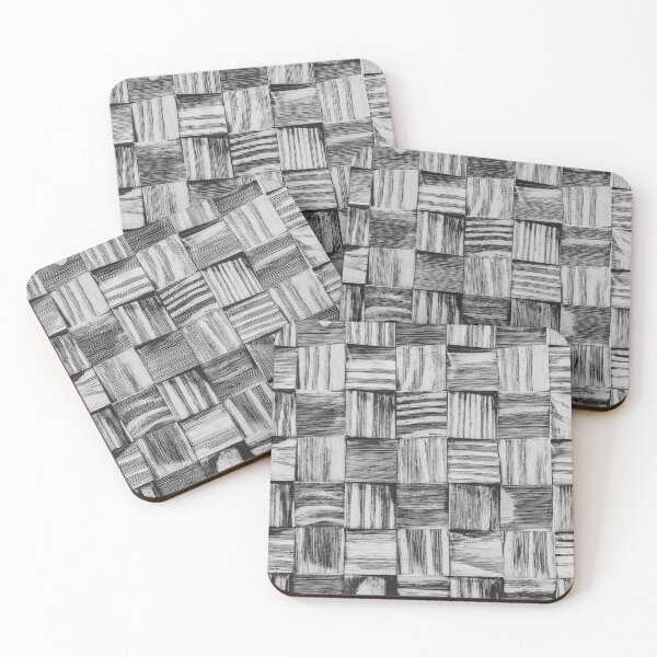 Item preview, Vintage Wood Block // Black and White Wooden Texture Wall Background Accent Decoration designed and sold by AWYEZZA.