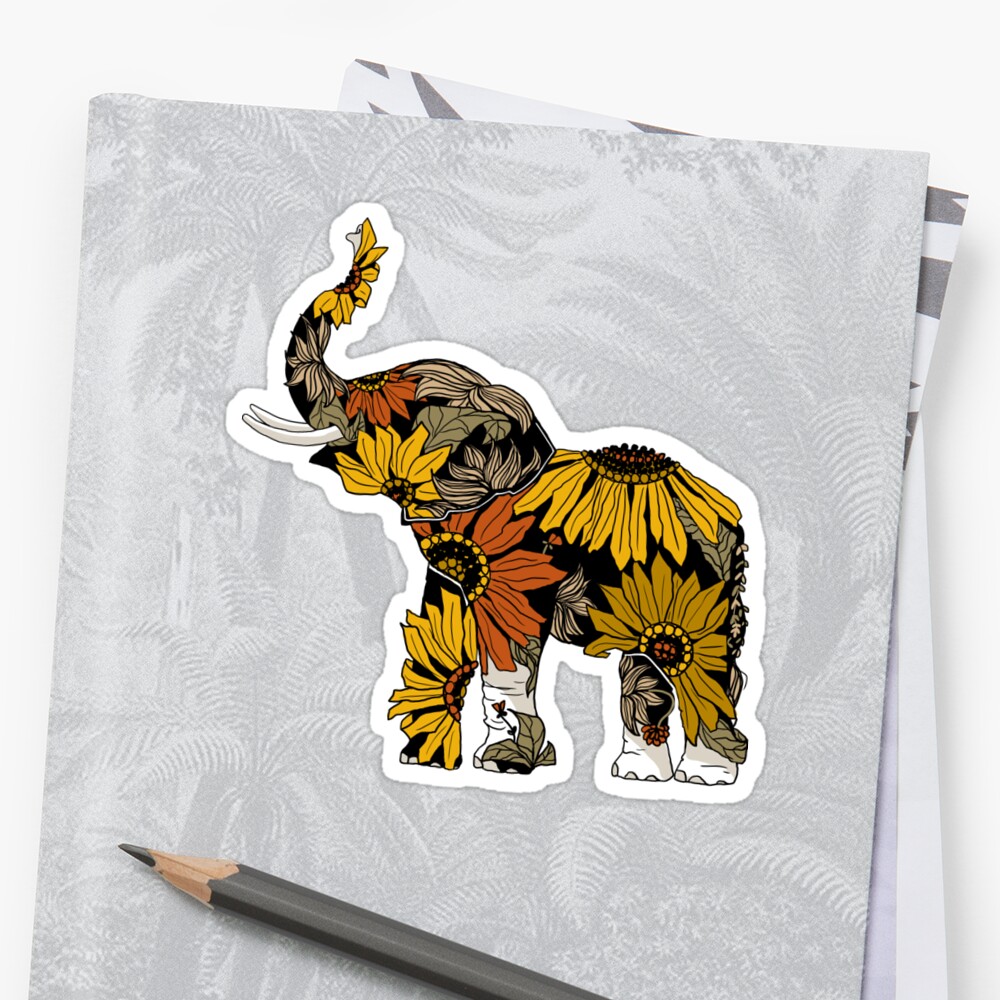 Free Free 86 Sunflower Elephant Svg SVG PNG EPS DXF File