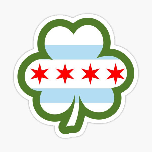 &ldquo;Irish Chicago Flag&rdquo; Sticker by richdelux | Redbubble