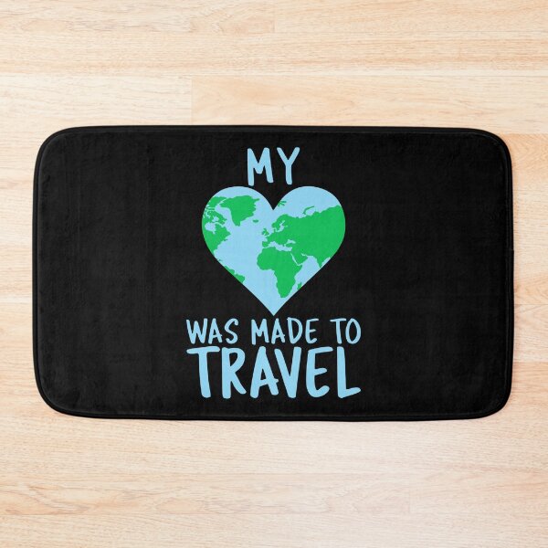 Item preview, My Heart Was Made To Travel World Tourist Gift designed and sold by Maljonic.