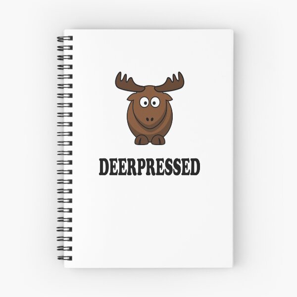Item preview, Depressed deer pun designed and sold by zejose.