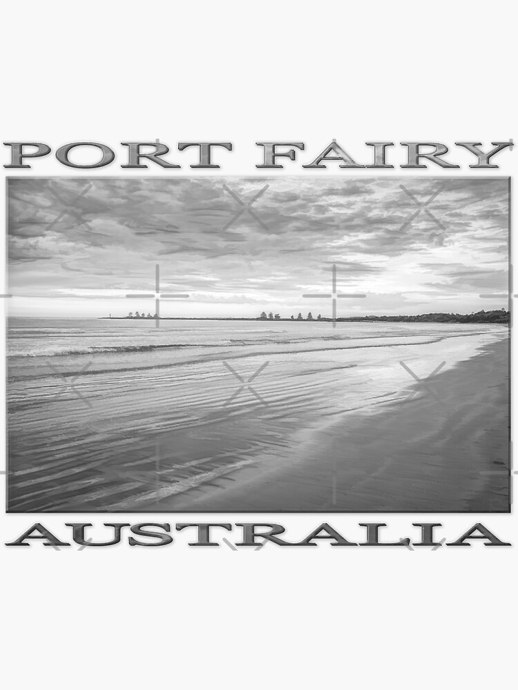 Sunrise at Port Fairy (b&w graphic sketch) by RayW