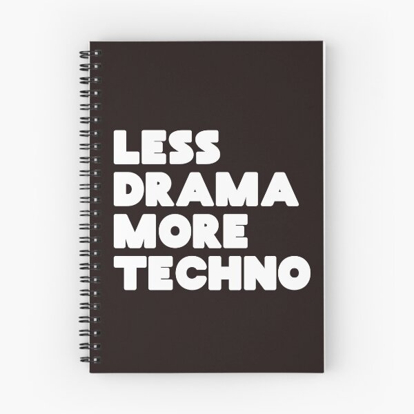 Item preview, Less drama more techno. Djs gift. designed and sold by paulo silveira.