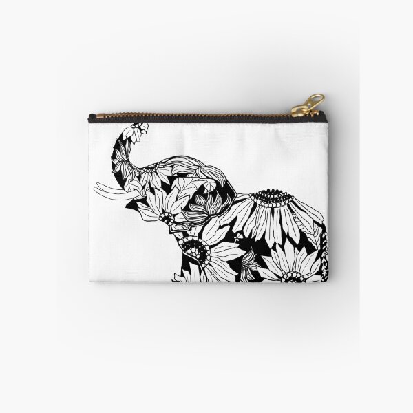 Item preview, Sunflower Elephant - B&W designed and sold by Allie Kerryn.