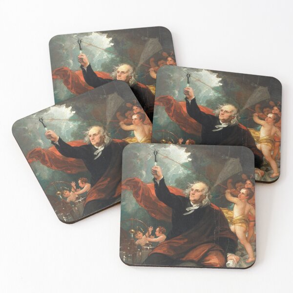 Item preview, Benjamin Franklin Drawing Electricity from the Sky (1816) designed and sold by allhistory.