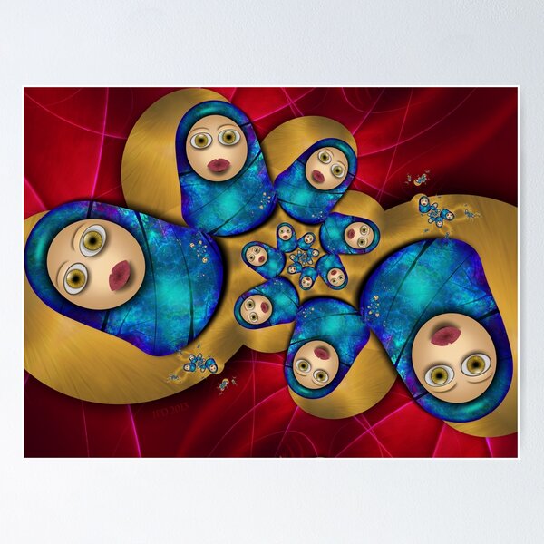 Item preview, Inner Child - Russian Dolls At Night designed and sold by lacitrouille.