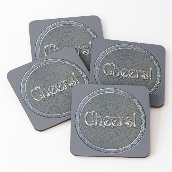 Steampunk Cheers! Coasters (Set of 4)