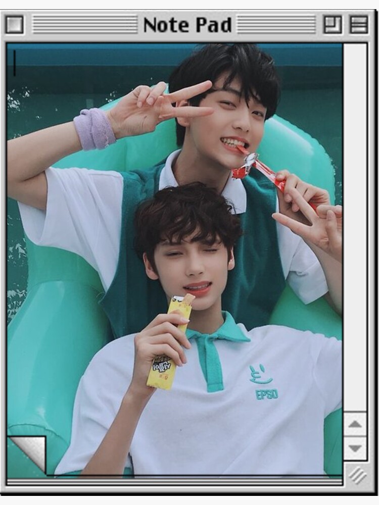 Thumbnail 3 von 3, Sticker, TXT Huening Kai Soobin Notizblock designt und verkauft von pinklynii.