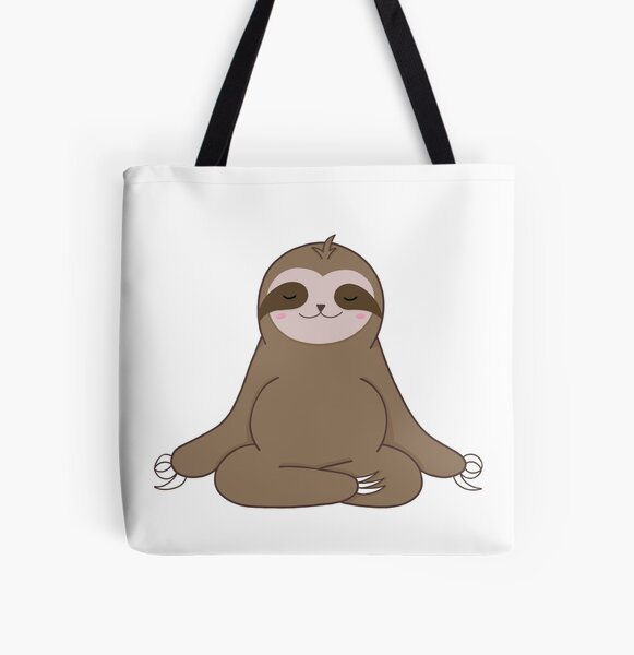 Sloth Gifts, Zen Motivational Yoga Gifts-Let That S GO-Funny Yoga Gifts  Makeup Bag, Storage bag,Zen Gift for Women,Zen Gift Bags, Cut Funny Sloth  Yoga Gifts Decor 