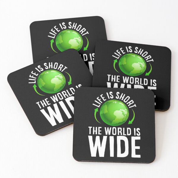 Item preview, Life is Short The World is Wide Explorer Gift designed and sold by Maljonic.