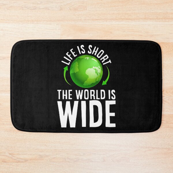 Item preview, Life is Short The World is Wide Explorer Gift designed and sold by Maljonic.