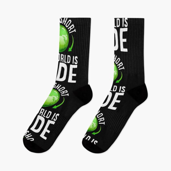 Item preview, Life is Short The World is Wide Explorer Gift designed and sold by Maljonic.