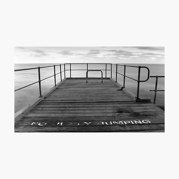 No Jetty Jumping Photographic Print