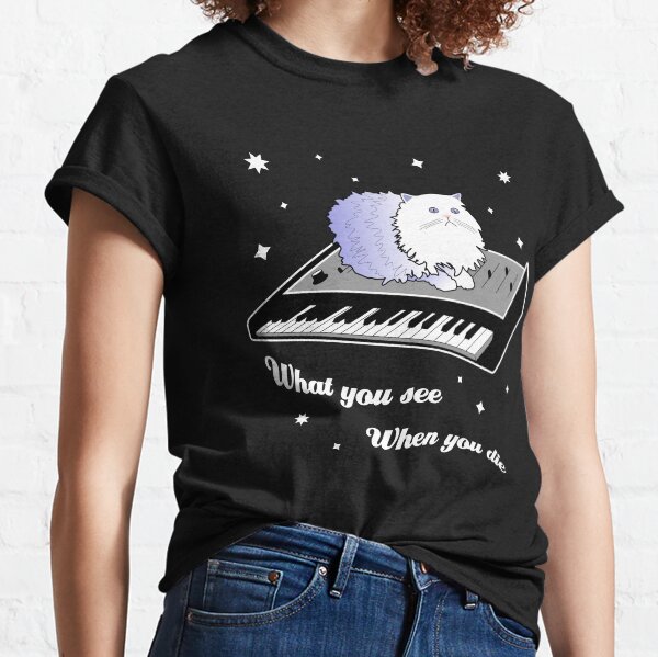 Cat on a Keyboard in Space Classic T-Shirt