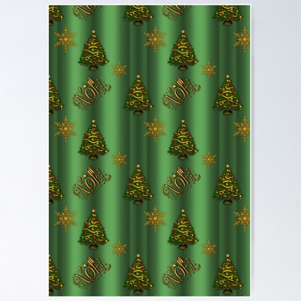 Item preview, Green Christmas, Gold Noel designed and sold by GraphicAllusion.