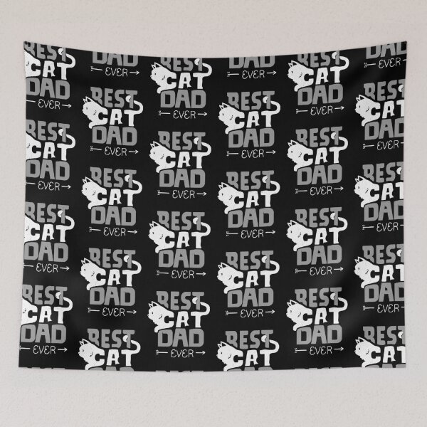 Item preview, Best Cat Dad Ever Typography Design designed and sold by cartoonice.