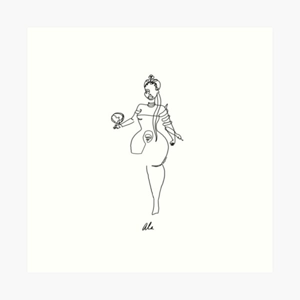Goddess Ala Art Print
