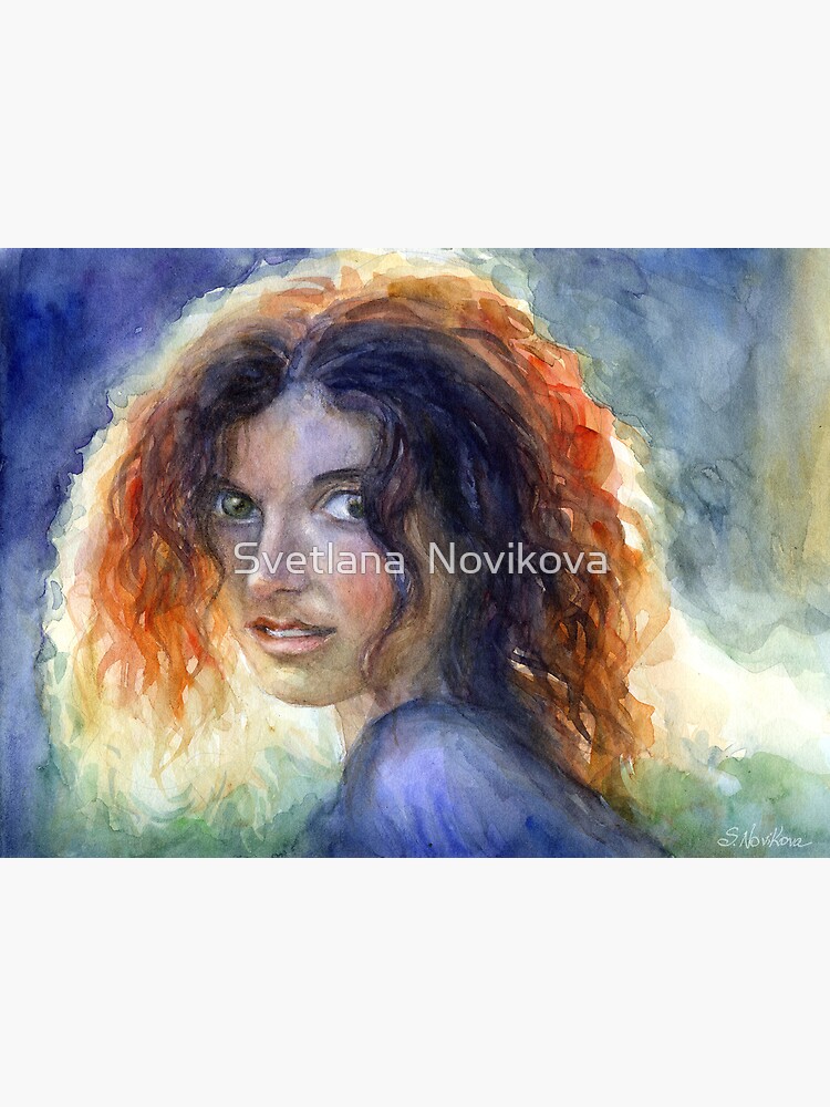 Woman In A Sun Portrait Svetlana Novikova Poster For Sale By Novikova Art Redbubble