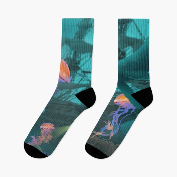 Item preview, Jellyfish by a Shipwreck designed and sold by DavidLoblaw.