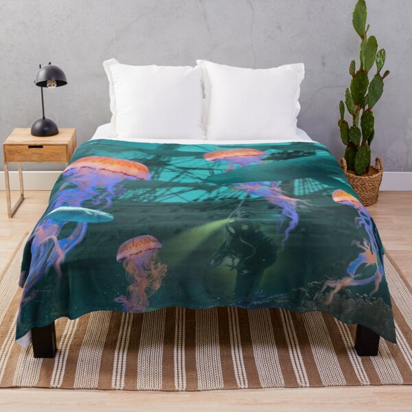 Item preview, Jellyfish by a Shipwreck designed and sold by DavidLoblaw.