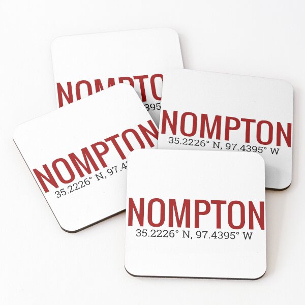 Item preview, Nompton - Norman, Oklahoma with Coordinates designed and sold by Thestickerdawg.