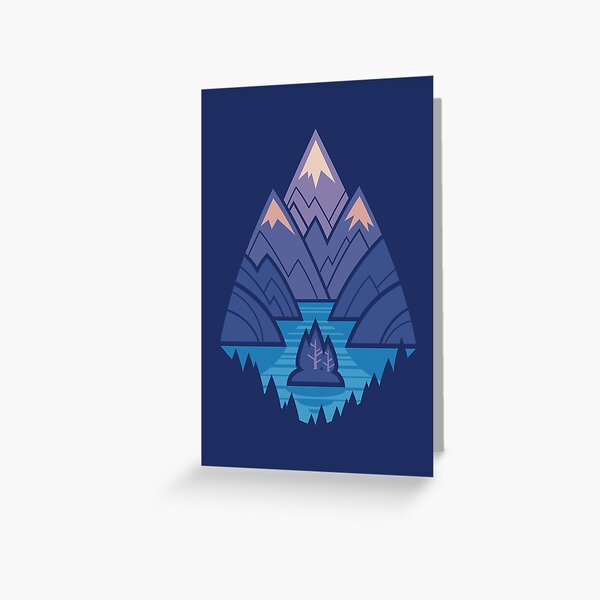 Item preview, Mountain Lake : Blue designed and sold by Wayne Minnis.
